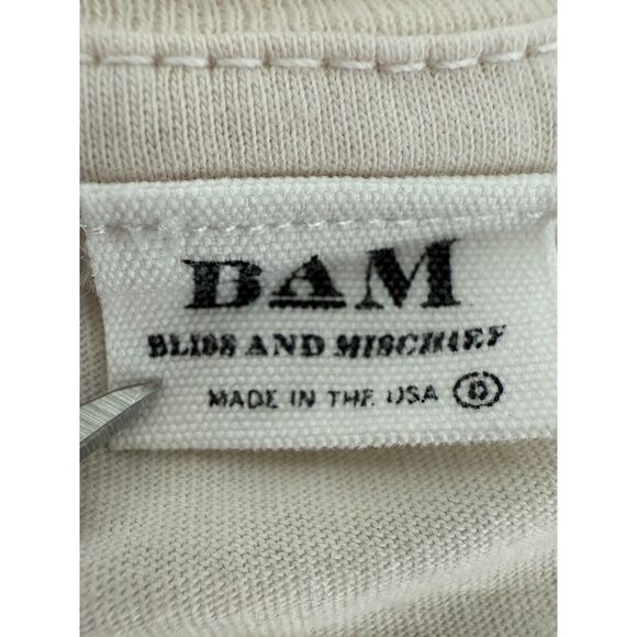 Bliss and Mischief BAM Graphic Short Sleeve Tee Top Now Is Perfect Women's XS - Picture 4 of 8